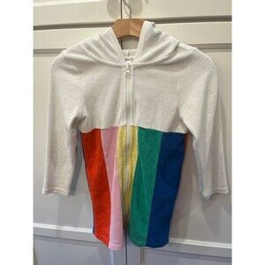 Hanna Andersson Sunsoft Rainbow Terry Cover-Up Size 6-7